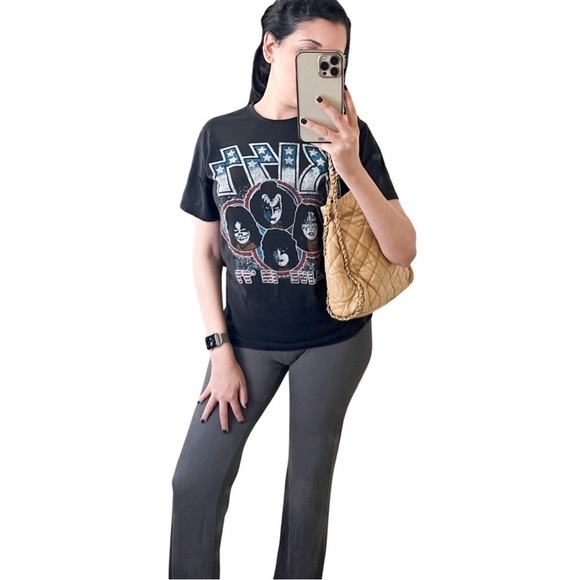 CHANEL Authentic Calfskin Leather Quilted Chain Tote Tan Medium - Picture 10 of 16